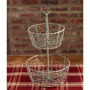 Two Tier Wire Basket