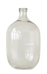Tall Bottleneck Glass Vase